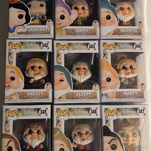 Funko Pop Disney Snow White and the Seven Dwarfs Set